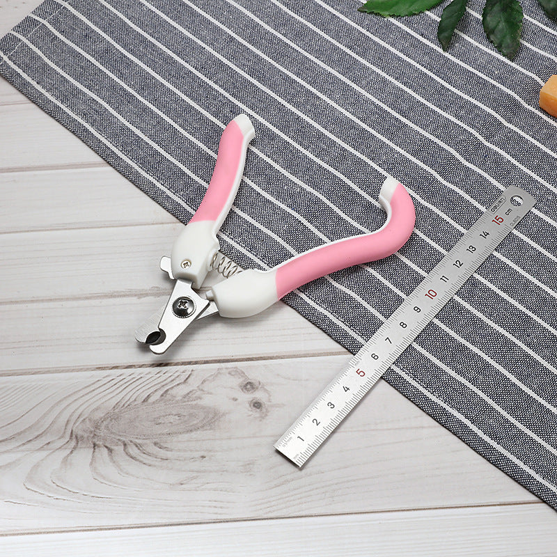 HKM-2379581 Curved Handle Pet Nail Scissors for Dogs and Cats, Available in Small and Large Sizes