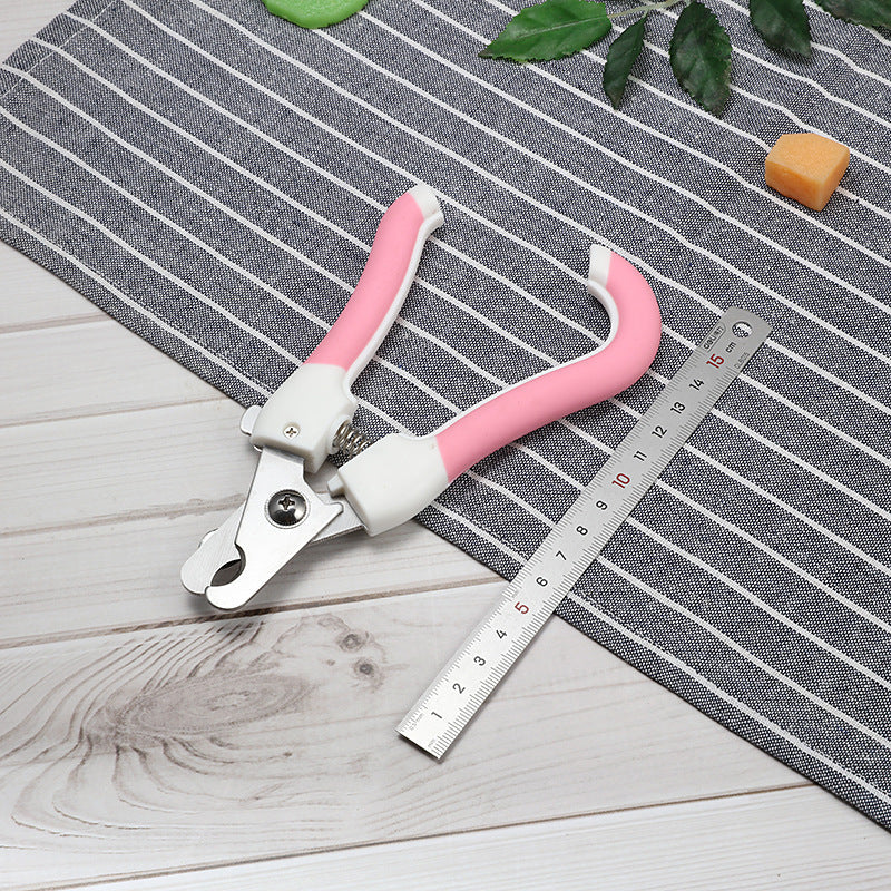 HKM-2379581 Curved Handle Pet Nail Scissors for Dogs and Cats, Available in Small and Large Sizes