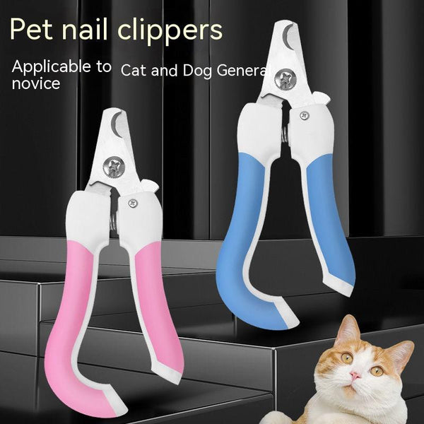 HKM-2379581 Curved Handle Pet Nail Scissors for Dogs and Cats, Available in Small and Large Sizes