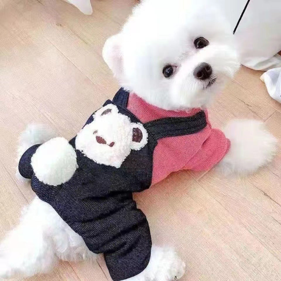 HKM-2380221 Cozy Cotton-Padded Dog Coat with Fleece Lining for Four-Legged Friends