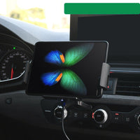 HKM-238099 Universal Clip-on Wireless Car Charger Bracket for Tablets and Smartphones