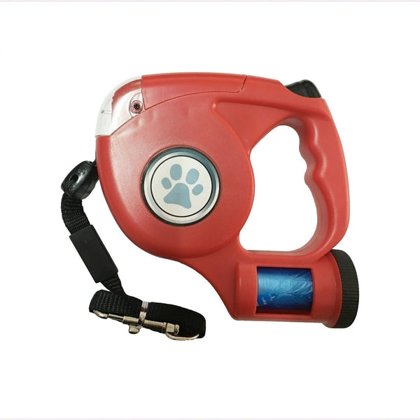 HKM-2381373 Automatic Retractable Pet Traction Rope with LED Light - Available in Multiple Colors