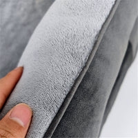HKM-2381629 Comfortable Detachable Dog Plush Sofa Pet Bed in Gray, Dark Green, Brown, Blue, or Dark Gray - Multiple Sizes Available
