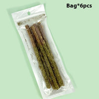HKM-2382397 Cat Molar Rods for Healthy Chewing – Pack of 6 Mint-flavored Toys