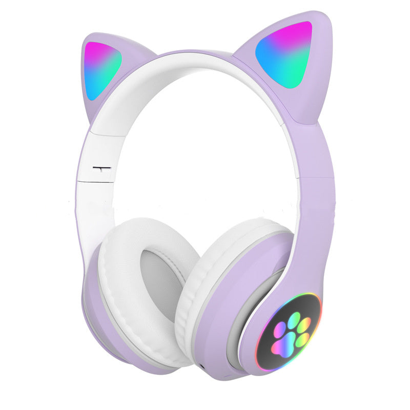 HKM-238291 Glowing Cat Ears Bluetooth Gaming Headset with 7-Hour Playback and 15m Range