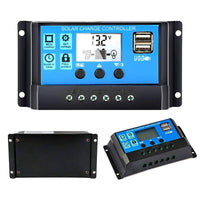 HKM-238291 Solar Street Lamp Controller with Auto Light and Time Control, Dual USB, 12/24V, 10A-60A Options