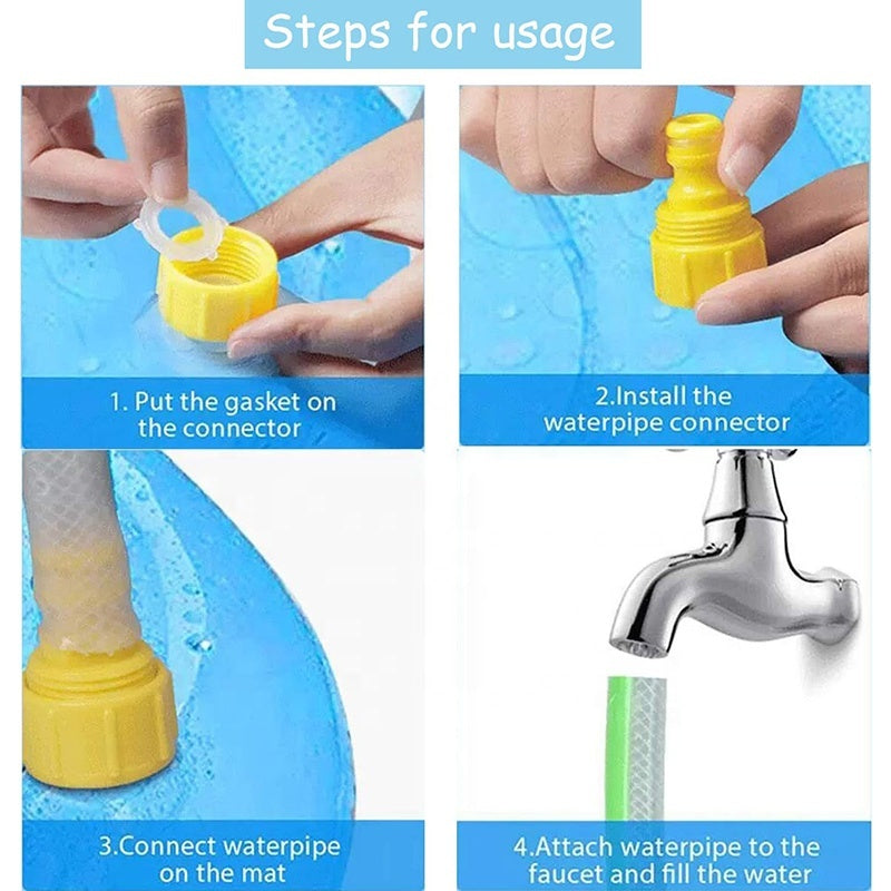 HKM-2383037 Outdoor Dog Splash Pad and Swimming Mat with Anti-Slip Surface
