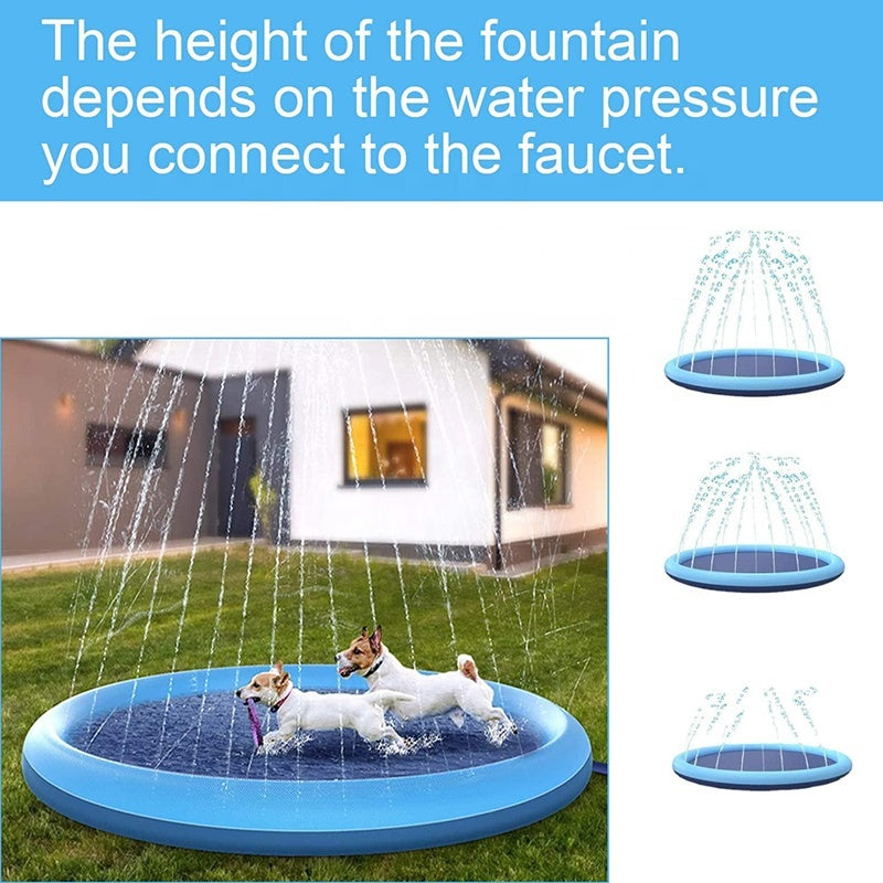 HKM-2383037 Outdoor Dog Splash Pad and Swimming Mat with Anti-Slip Surface