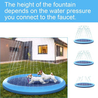 HKM-2383037 Outdoor Dog Splash Pad and Swimming Mat with Anti-Slip Surface