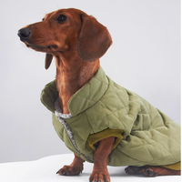 HKM-2386109 Diamond Lattice Cotton-Padded Winter Clothes for Corgis and Small Dogs - Casual Outdoor Style