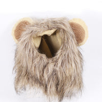 HKM-2386365 Pet Lion Mane Hat for Cats and Small Dogs - Funny Costume for Halloween and Festivals