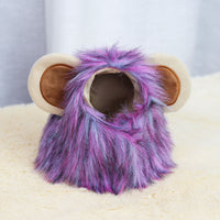 HKM-2386365 Pet Lion Mane Hat for Cats and Small Dogs - Funny Costume for Halloween and Festivals