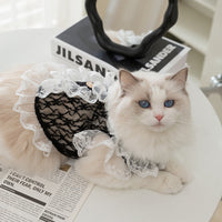 HKM-2387133 Lace Traction Vest for Cats and Kittens - Lightweight Polyester Clothing, Multiple Sizes Available