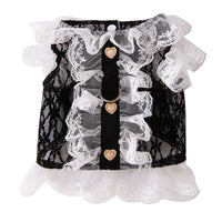 HKM-2387133 Lace Traction Vest for Cats and Kittens - Lightweight Polyester Clothing, Multiple Sizes Available