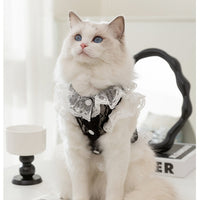 HKM-2387133 Lace Traction Vest for Cats and Kittens - Lightweight Polyester Clothing, Multiple Sizes Available