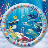 HKM-2388157 Cooling Pet Water Bed Cushion for Dogs and Cats - Inflatable Ice Pad with Fun Underwater Designs - 65cm and 100cm Sizes Available
