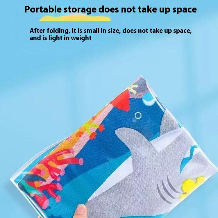 HKM-2388157 Cooling Pet Water Bed Cushion for Dogs and Cats - Inflatable Ice Pad with Fun Underwater Designs - 65cm and 100cm Sizes Available