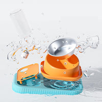 HKM-2388797 Elevated Double Pet Food and Water Bowl Set with Automatic Gravity Water Dispenser and Slow Feeder Design