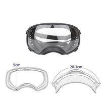HKM-2388925 Large Dog Safety Goggles for Eye Protection against Wind, Rain, and Snow - Black and White Frames