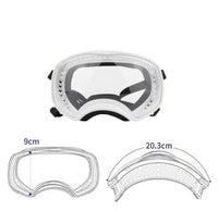 HKM-2388925 Large Dog Safety Goggles for Eye Protection against Wind, Rain, and Snow - Black and White Frames