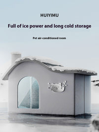 HKM-2391357 Pet Air-Conditioned Room for Cats and Dogs - Includes Ice Bags and Mesh Accessories