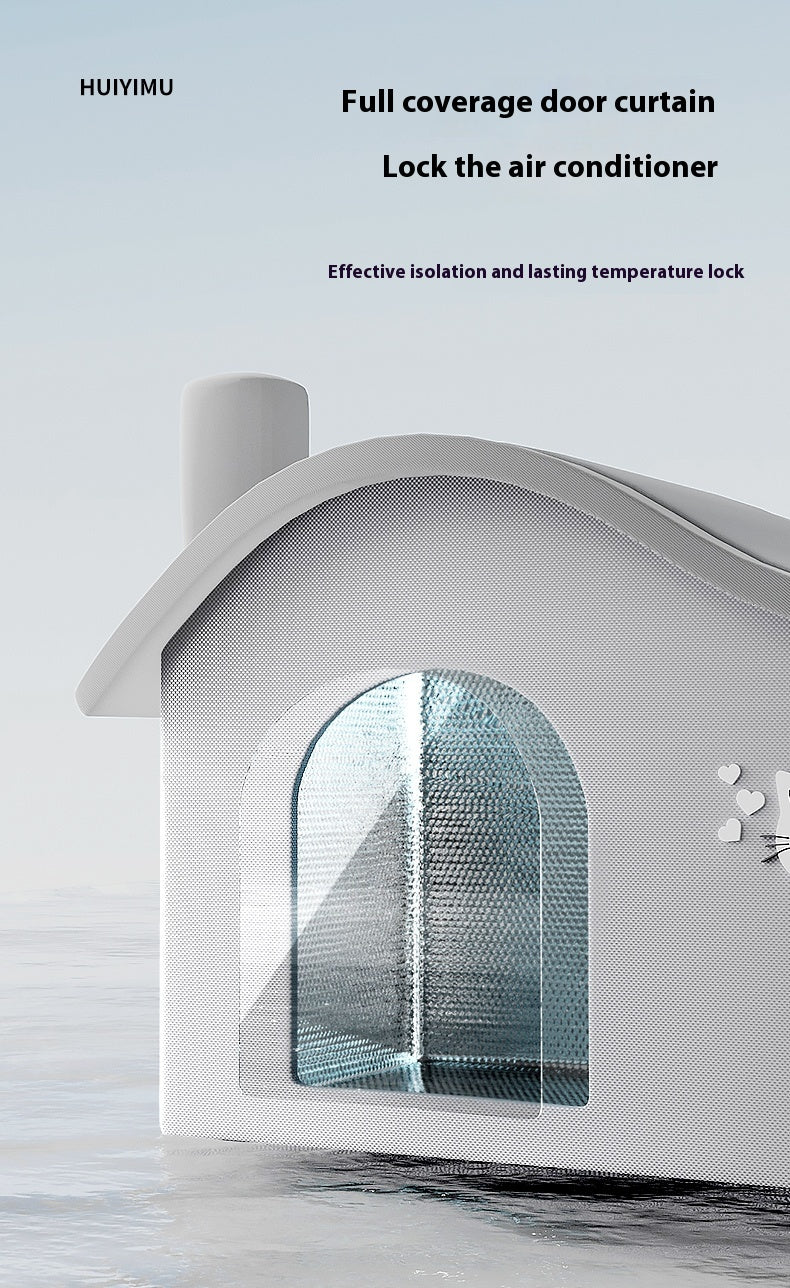 HKM-2391357 Pet Air-Conditioned Room for Cats and Dogs - Includes Ice Bags and Mesh Accessories