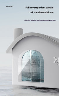 HKM-2391357 Pet Air-Conditioned Room for Cats and Dogs - Includes Ice Bags and Mesh Accessories