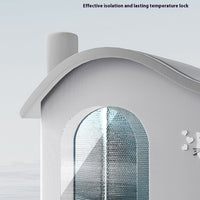 HKM-2391357 Pet Air-Conditioned Room for Cats and Dogs - Includes Ice Bags and Mesh Accessories
