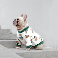 HKM-2393917 Cozy Coral Fleece Dog Pajamas for Winter - Multiple Sizes Available