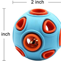 HKM-2394557 Interactive Dog Ball Toy with Ring Bell and Squeak for Pet Exercise and IQ Development
