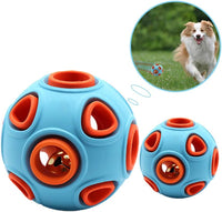 HKM-2394557 Interactive Dog Ball Toy with Ring Bell and Squeak for Pet Exercise and IQ Development
