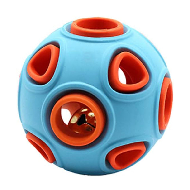 HKM-2394557 Interactive Dog Ball Toy with Ring Bell and Squeak for Pet Exercise and IQ Development