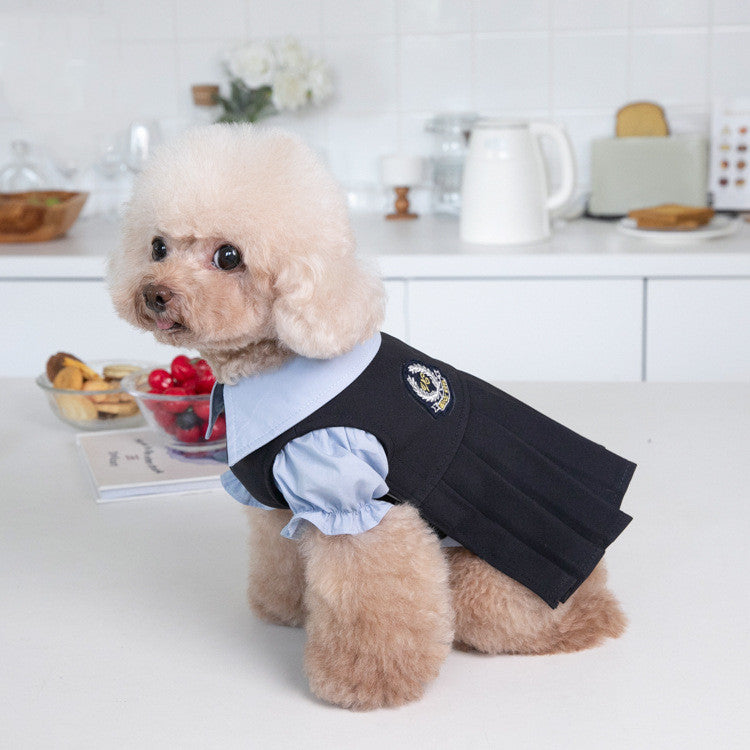 HKM-2394685 Cozy Dark Gray Teddy Dog Outfit for All Sizes