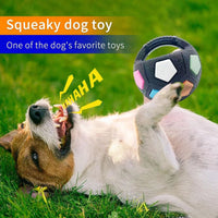 HKM-2395709 Durable Football Tennis Ball Shaped Dog Toy for Outdoor Training and Teething Relief