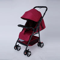 HKM-239571 4-Wheel Suspension Baby Stroller with Food Tray for Comfortable Outings