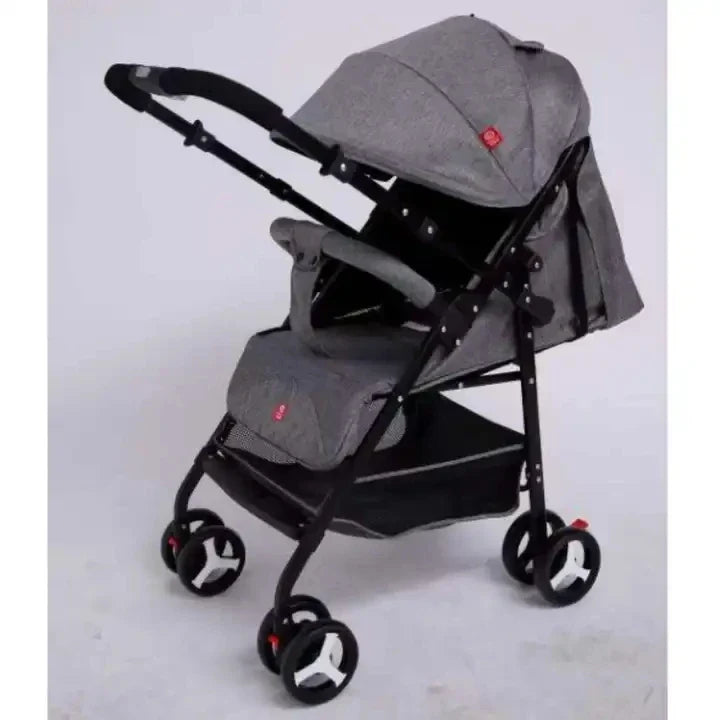 HKM-239571 4-Wheel Suspension Baby Stroller with Food Tray for Comfortable Outings