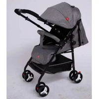 HKM-239571 4-Wheel Suspension Baby Stroller with Food Tray for Comfortable Outings