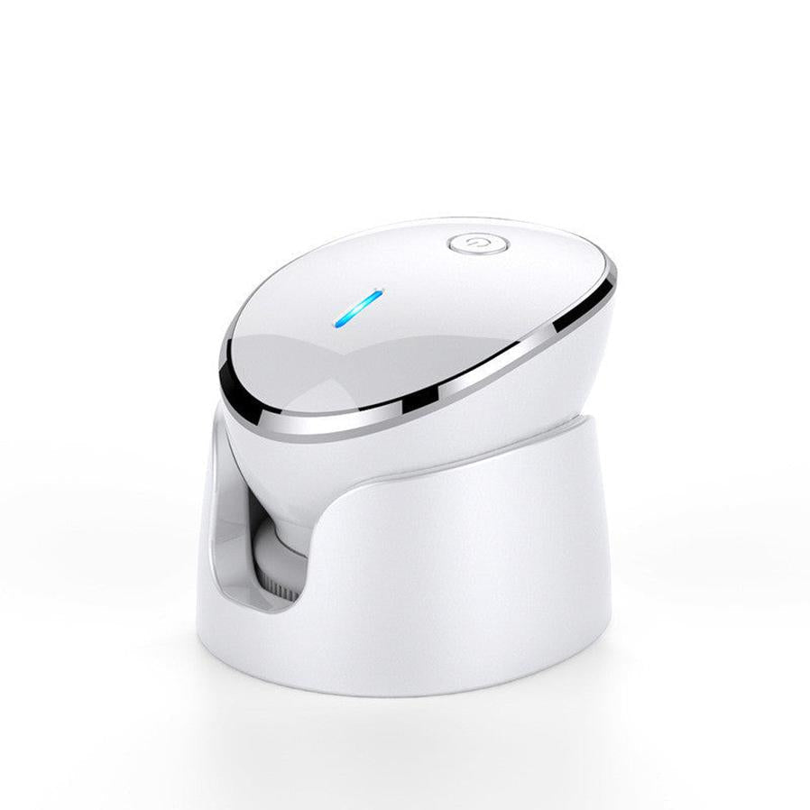 HKM-239635 Ultrasonic Electric Face Cleansing Device with Temperature Sensor in Pearl White