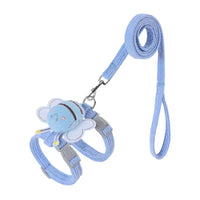 HKM-2396861 Adjustable Pet Harness Vest with Wing Decoration for Cats and Small Dogs, Comfortable and Durable Polyester Design
