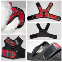 HKM-2397629 Plaid Dog Vest - Breathable Velcro Design for Small to Large Breeds