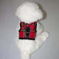 HKM-2397629 Plaid Dog Vest - Breathable Velcro Design for Small to Large Breeds
