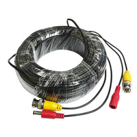 HKM-239763 DC Power Video Integrated Cable with BNC Connectors for Security Cameras - 5M Black, Copper-Clad Aluminum Wire