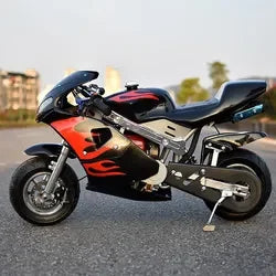 HKM-239955 49cc Adult Mini Gasoline Scooter with Disc Brakes and Chain Drive - Max Speed 60km/h