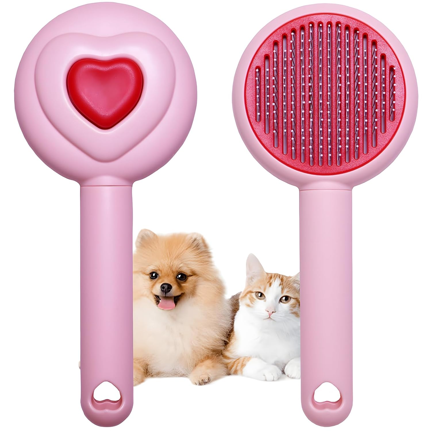 HKM-2400317 Pet Hair Removal Comb for Cats and Dogs with One-Click Release Feature