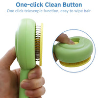 HKM-2400317 Pet Hair Removal Comb for Cats and Dogs with One-Click Release Feature