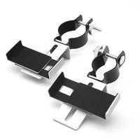 HKM-240083 Universal Smartphone Adapter - Adjustable Metal Holder for 60-95mm Width Devices, Black & Silver