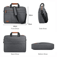 HKM-240083 Versatile Waterproof Briefcase for 14 to 17 Inch Laptops and Tablets, Ideal for Work and Travel
