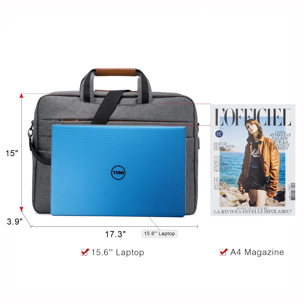 HKM-240083 Versatile Waterproof Briefcase for 14 to 17 Inch Laptops and Tablets, Ideal for Work and Travel