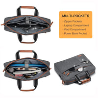 HKM-240083 Versatile Waterproof Briefcase for 14 to 17 Inch Laptops and Tablets, Ideal for Work and Travel