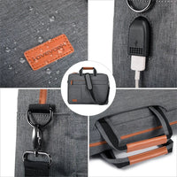 HKM-240083 Versatile Waterproof Briefcase for 14 to 17 Inch Laptops and Tablets, Ideal for Work and Travel